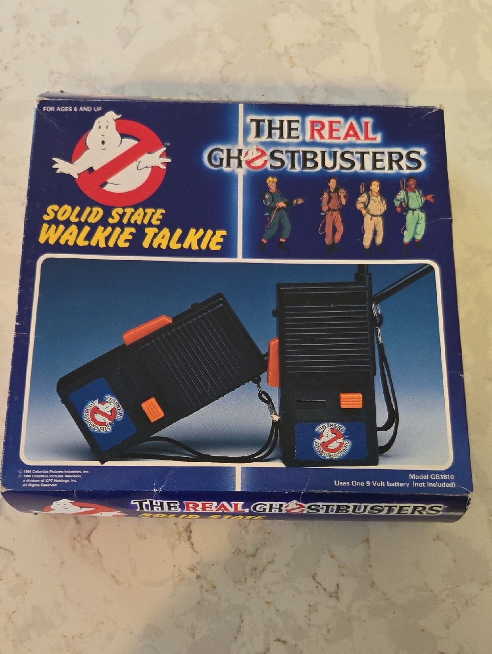 The Real Ghostbusters Solid State Walkie Talkie - Blue with Orange Accents
